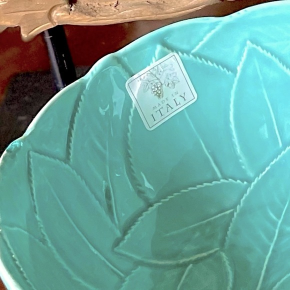 2/$25. SET of TWO CERAMIC TURQUOISE COLOR BOWLS - Picture 6 of 7